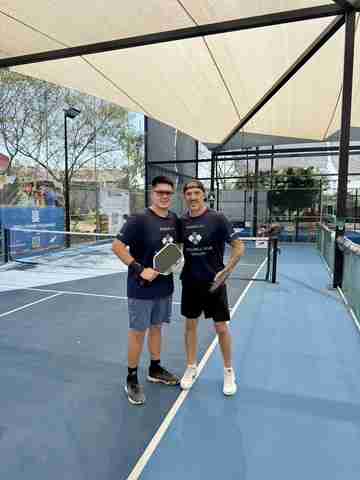 On the courts at Nawalli Pickleball Club, Sayulita